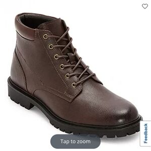 Mutual Weave Men's Freeport Dark Brown Lace Up Boots